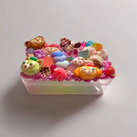Decoden Junk Charm Box, Duffy The Disney Bear ShellieMae Handmade Kawaii Teddy - Picture 3 of 6